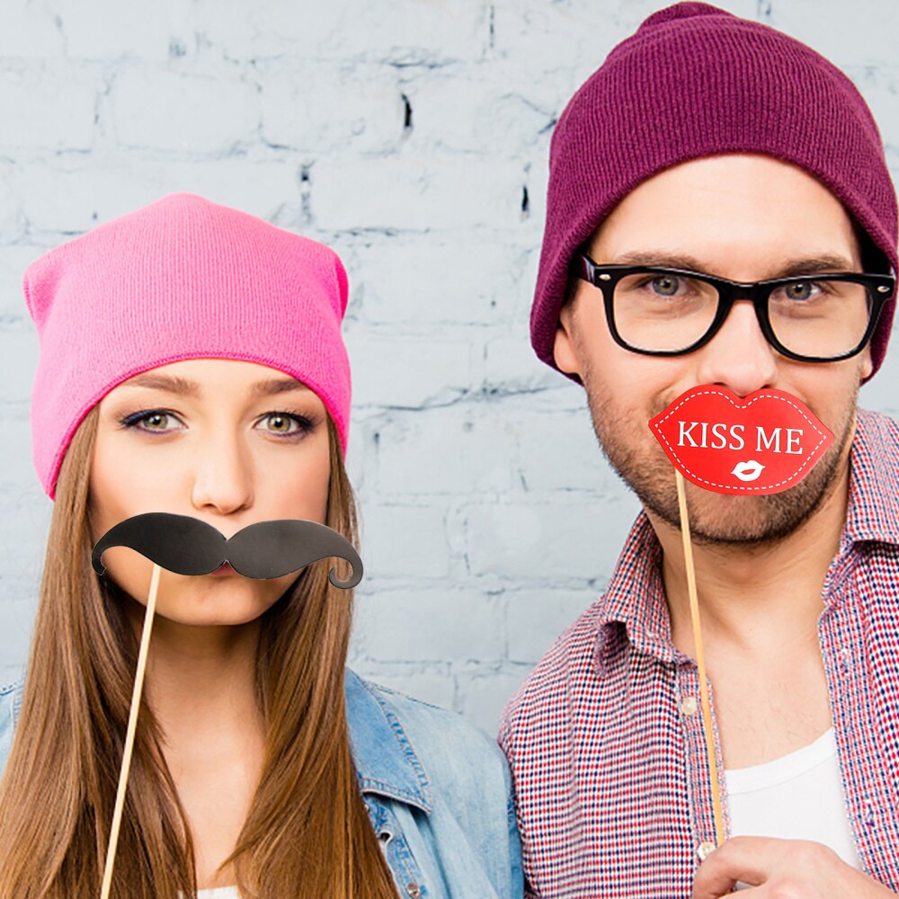 50 Stuks Kerst Foto Props Foto Levert Photo Booth Props Foto Props Grappige Foto Props Voor Bar Xmas Party