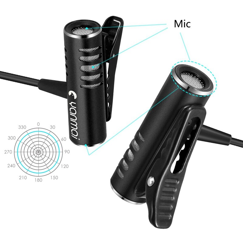 Yanmai – Microphone à condensateur R933S pour enseignement numérique, enregistrement d'interview, caméra de conférence