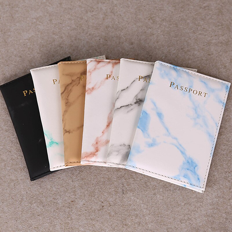 Marble Passport Cover Travel Women PU Leather Travel Cover on The Passport Custom Cover Passport