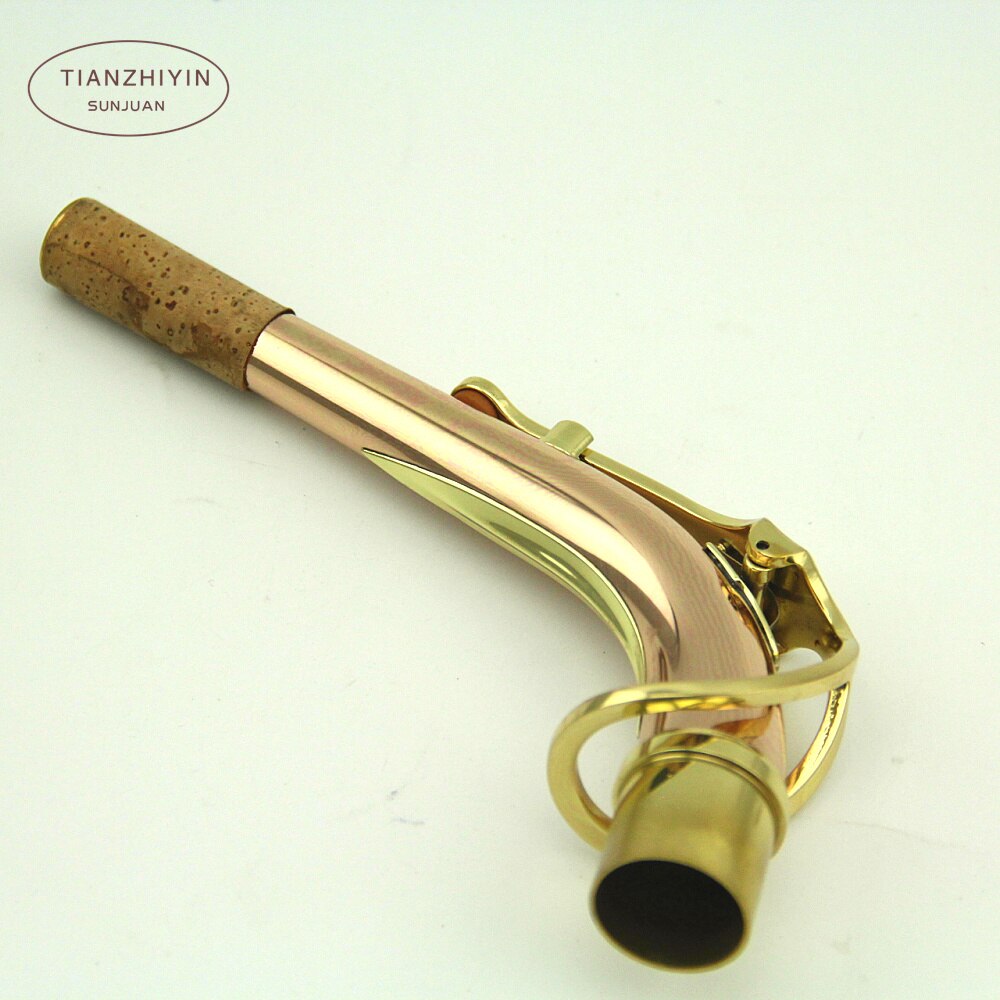 Cuello para saxofón Alto Chapado en níquel, accesorios para saxofón,