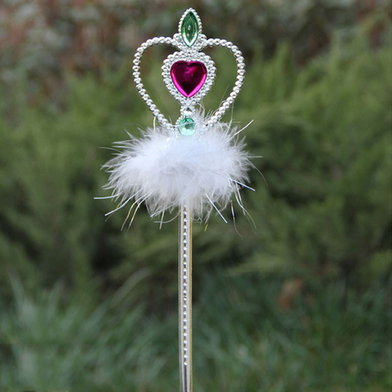 Fata principessa bacchetta magica bastone farfalla corona cuore inizio capretto ragazza bomboniera regalo decorazione natalizia pasqua: Love heart