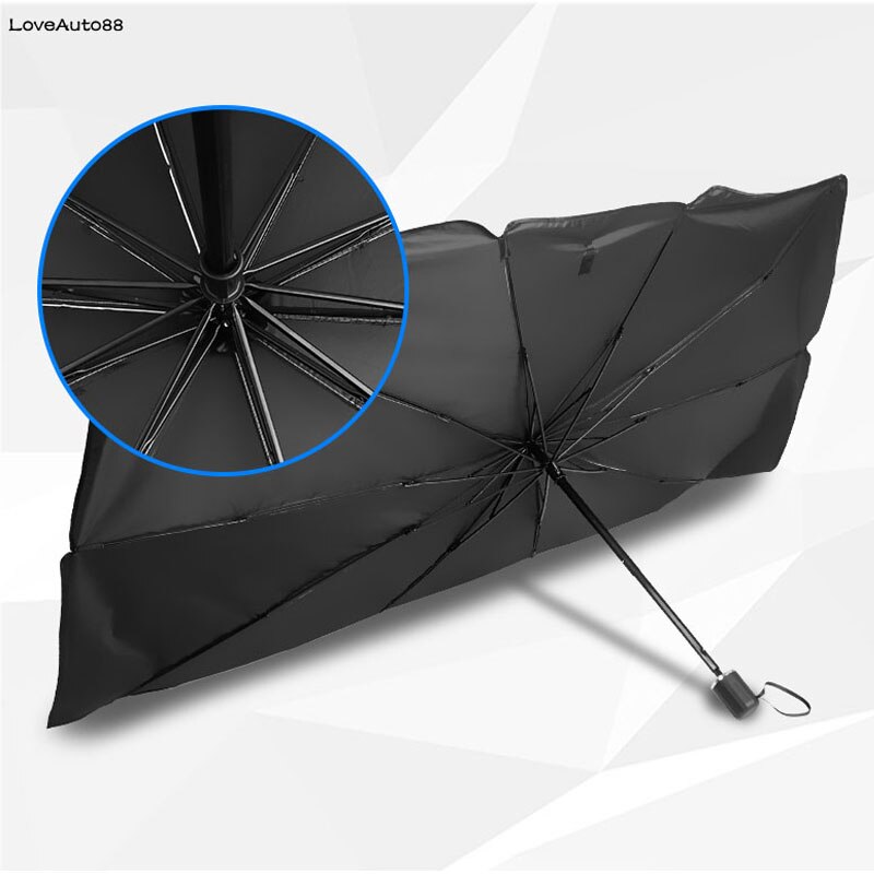 Auto Voorruit Zonnescherm Cover Auto Zonnescherm Covers Zon Uv Protector Voorruit Parasol Multifunctionele Zonnescherm Paraplu