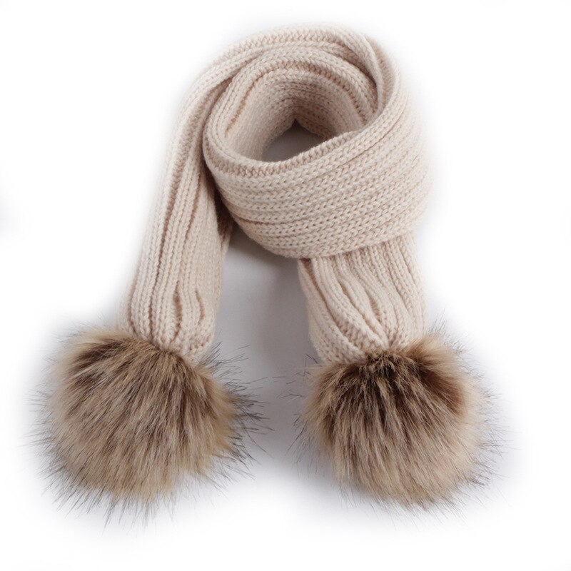 Winter Hüte Ohren Mädchen Jungen Deckel + Schal 2Stck freundlicher einstellen Baby warm Halten freundlicher betroffen Wolle Pelz Doppel Hütte Gestrickte Nette Kappe Schal einstellen