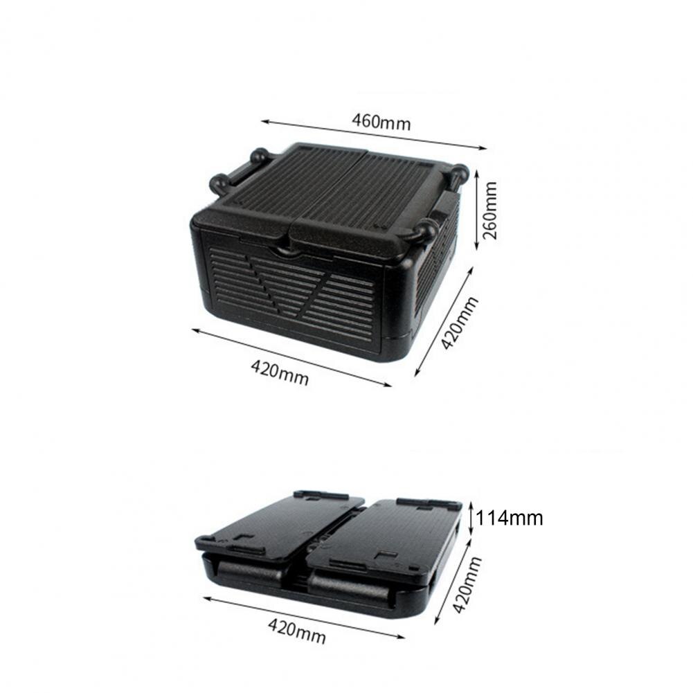 24 Cans Chill Chest Cooler Collapsible Portable Outdoor Thermos Wine Whisky Ice Bucket Insulated Waterproof Cool Storage Box