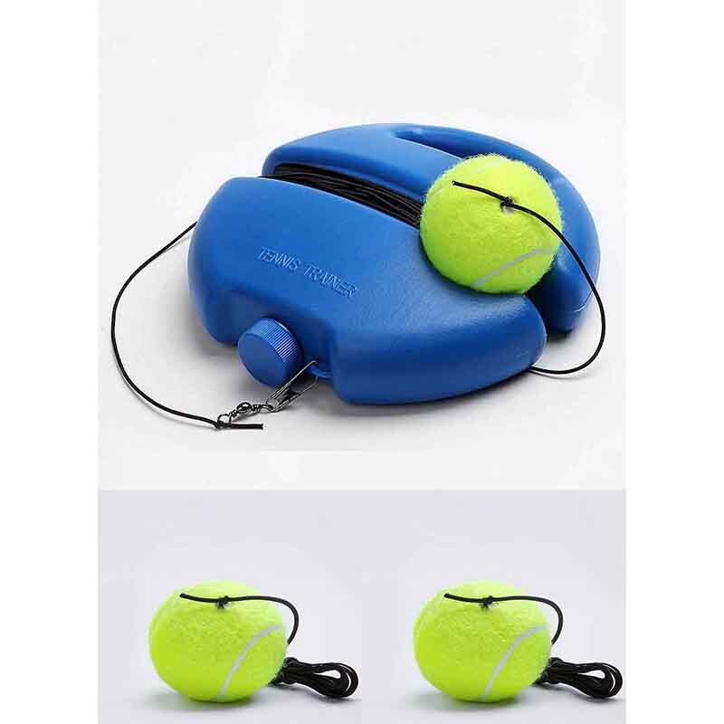 Tennis træningsværktøj med elastisk rebkugle selvstændig rebound bold med træner multifunktionsbold træning tennis træningsværktøj: Stil 3 med 3 bolde
