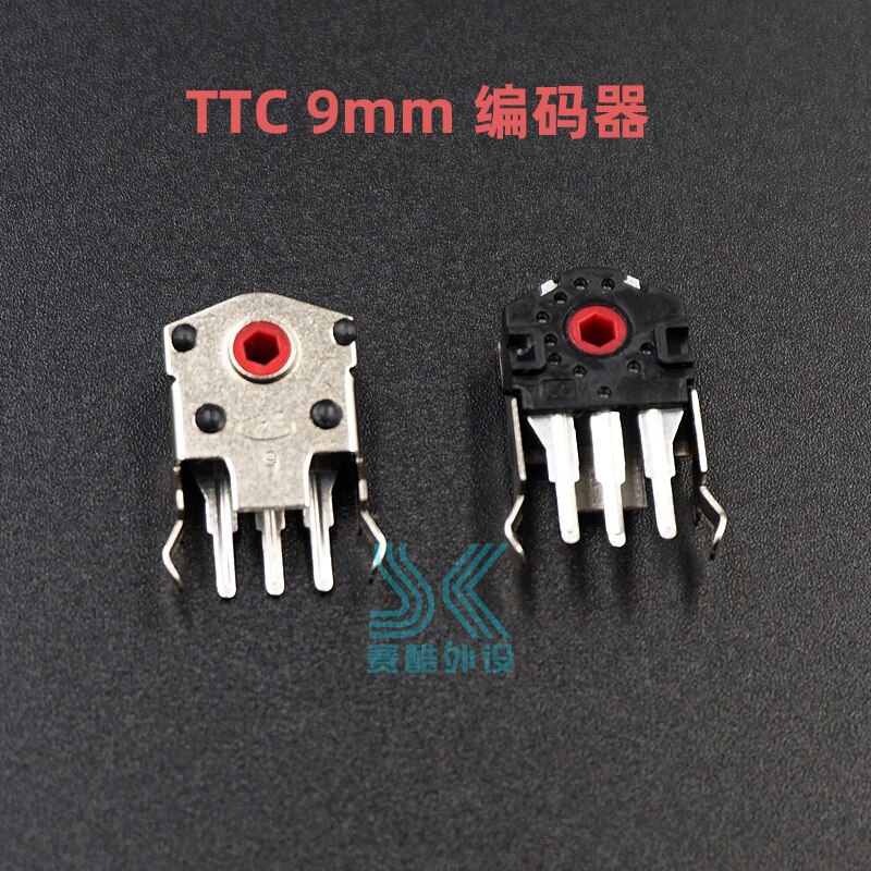 2pcs Original TTC Mouse Encoder Highly Accurate 8mm 9mm 10mm 11mm Green Red Core Solve Raw G403 G603 the roller wheel problem: TTC 9MM  Red