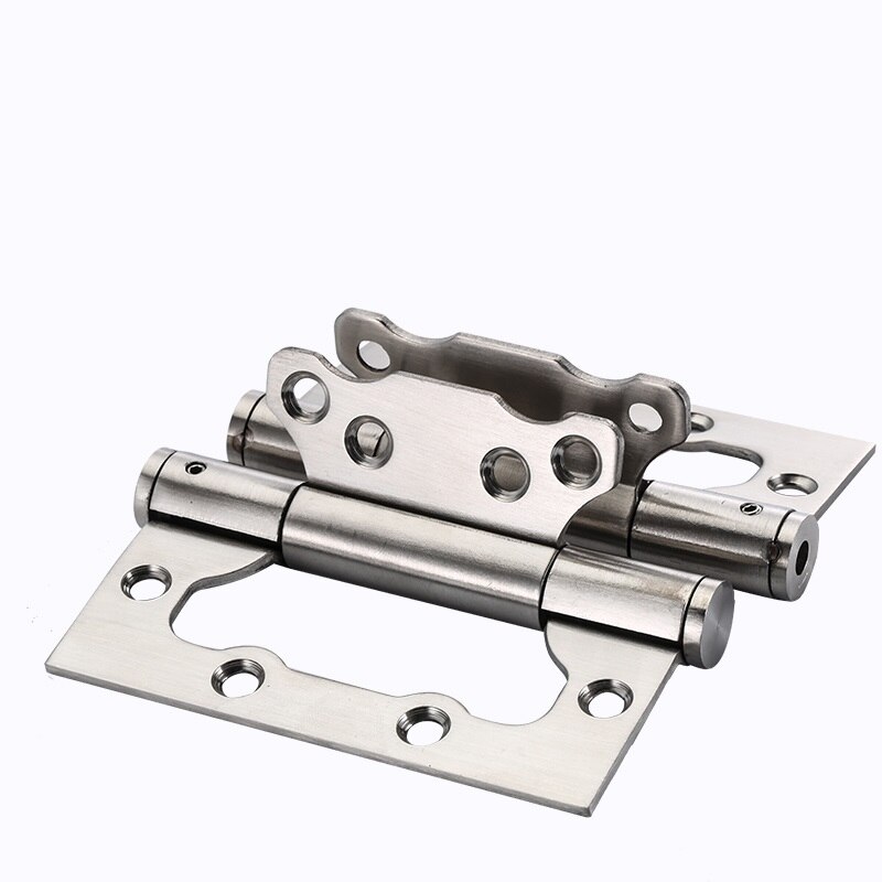 Stainless Steel Automatic Door Hinges Heavy Duty 4 inch Home Furniture Smooth Movement Wooden Doors Gate Ball Bearing