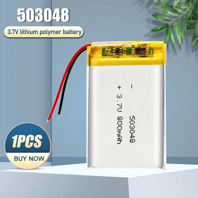 503048 053048 3.7V 800Mah Oplaadbare Lithium Polymeer Batterij Voor MP3 MP4 Gps Rijden Recorder Bluetooth Headset Li Ion mobiele: 1PCS