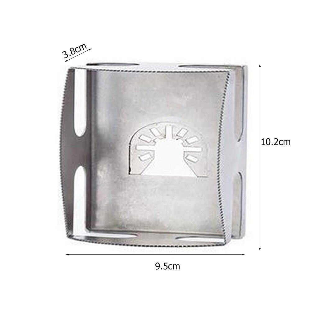 Universal Open Backed Square Slot Cutter Square Rectangle Slot Drill Socket Holes Opener for Plasterboard Dry Wall Electric Tool: Sliver Square