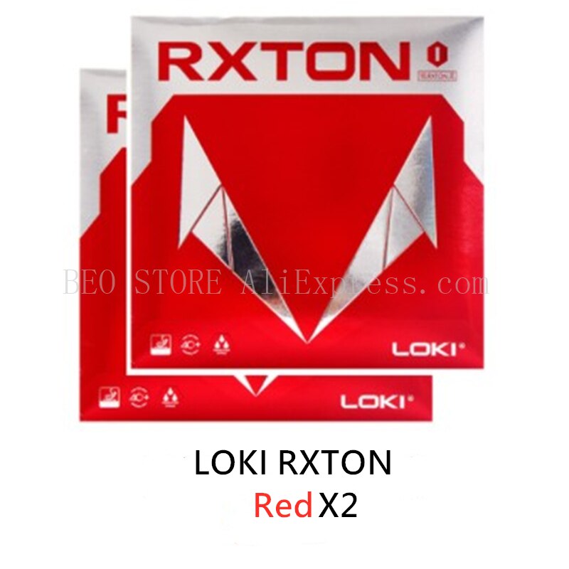 LOKI RXTON Table Tennis Rubber Max Thickness Original WANG HAO LOKI Ping Pong Sponge: 2 Red