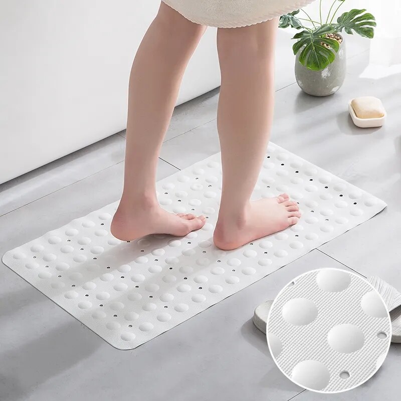 Rubber Material Bathroom Anti-slip Mat Shower Room Floor Mat Home Bathroom Waterproof Foot Pad Can Massage Anti-fall Mat