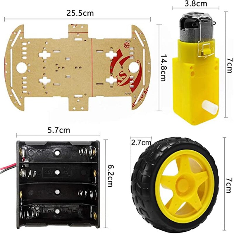 4WD Smart Robot Car Chassis Kits for arduino with Speed Encoder