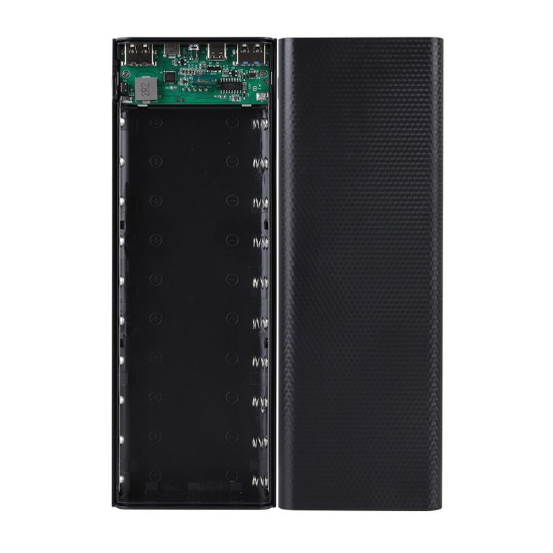 QC3.0/5V double USB 10*18650 housse de batterie portative avec écran d'affichage numérique chargeur de téléphone portable support de batterie boîte de charge