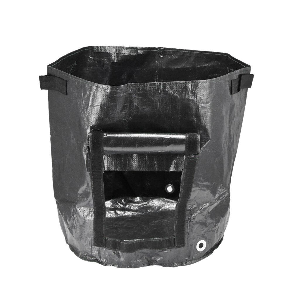 Bolsa de siembra de patatas, saco patatas de siembra de PE con agujero de drenaje, cultivo de maceta para verduras, Kit de jardín para el hogar: Negro