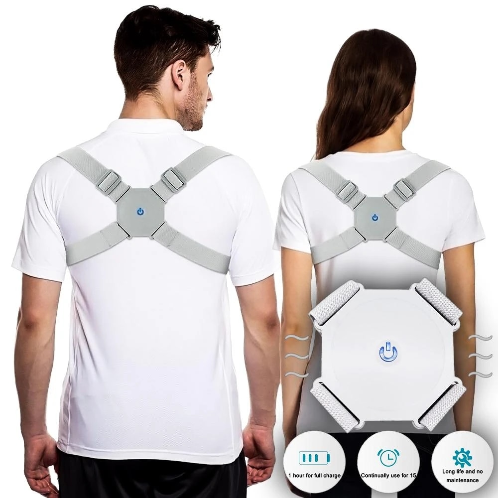 Ryg intelligent bøjle støtte bælte skulder justerbar intelligent kropsholdning bælte korrektion ryg ryg til mænd og kvinder