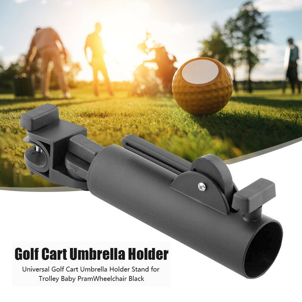 Voor Fiets Buggy Winkelwagen Baby Kinderwagen Rolstoel 1Pc Zwart Plastic Duurzaam Lock Connector Stand Golf Club Paraplu Houder Mayitr