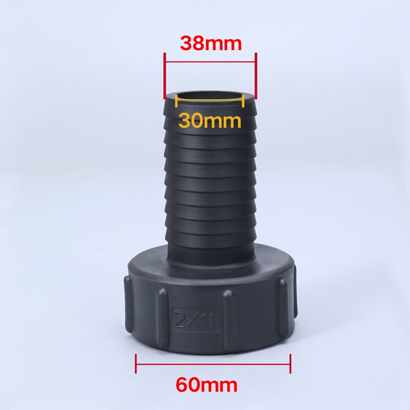 1000l ibc säiliösovitin 60mm karkea kierre hanan liitin vesisäiliöliitin kotipuutarhan veden tyhjennysliitoksiin 1 kpl: 38mm