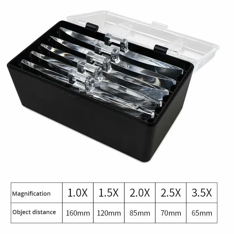 Head-Mounted Magnifier With LED Light 1x-3.5x Lenses For Soldering Jewelry Craft Watch Repair & Microscope-Level Inspection