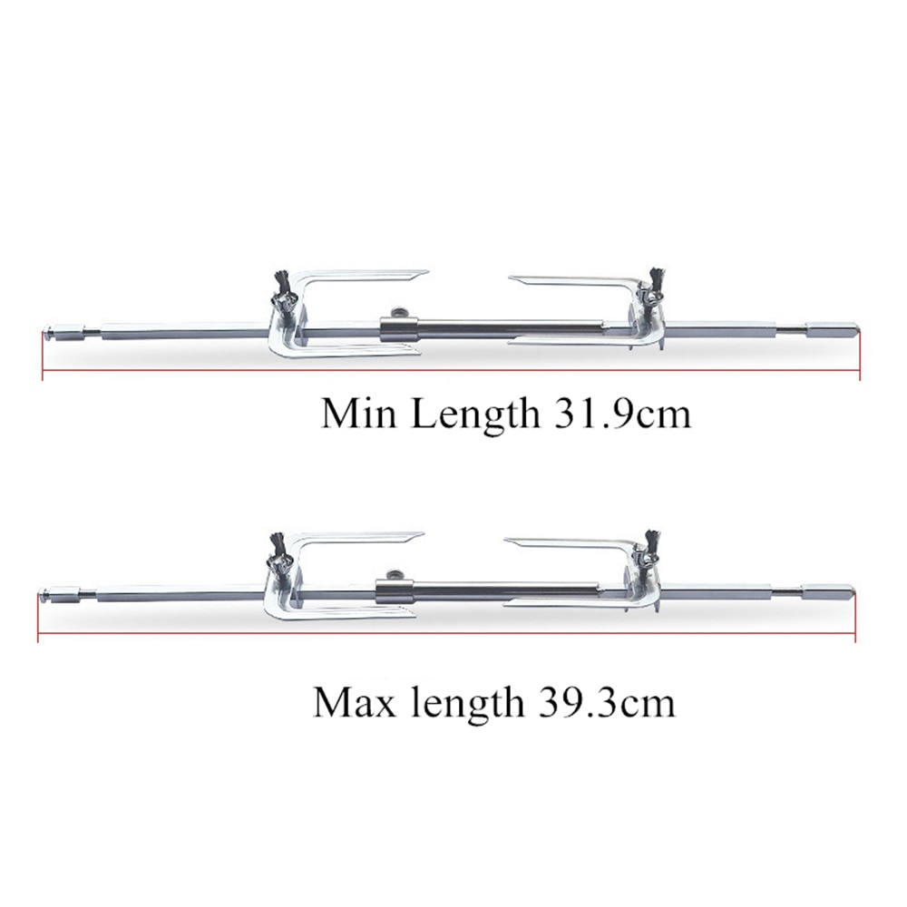 Bärbara lätta hållbara grillpinnar grillpinne ugnstillbehör kyckling stekgaffel spett ugn snurra rotera