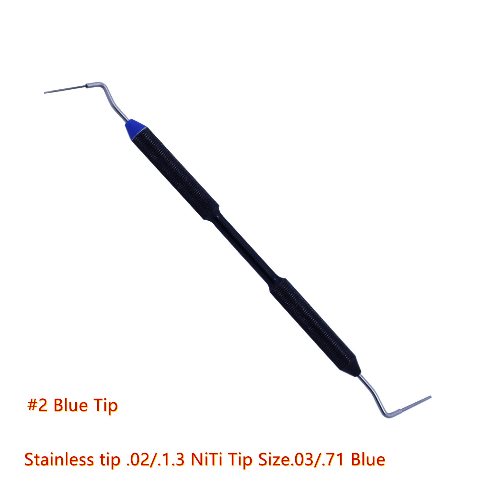 Dental Sybronendo Endo Buchanan Hand Plugger Nickel-titanium/Stainless Steel end Tip Fill Obturation Size 0,1,2: Blue