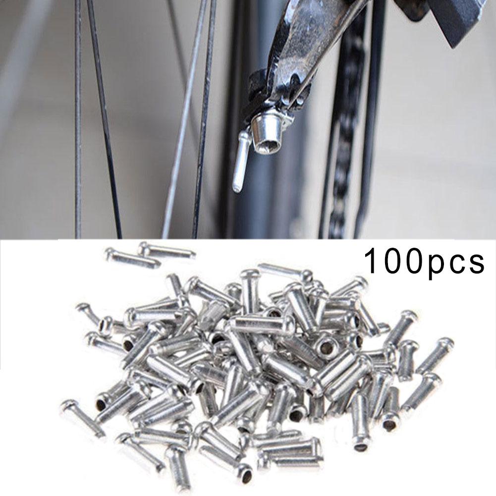 100 X Bicycle Bike Shifter Brake Gear Inner Cable Tips Ends Caps Crimps Ferrules Bicycle Accessories