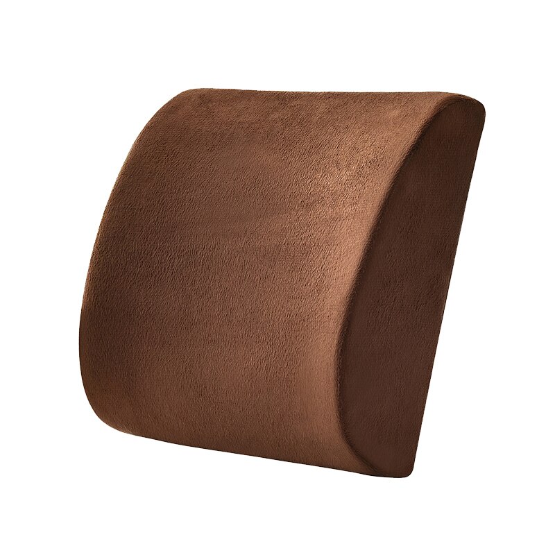 Mesh Weiche Memory Foam Lenden Unterstützung Atmungs Healthcare Zurück Taille Kissen Auto Sitz Hause Büro Kissen Entlasten Schmerzen Wildleder: Suede Coffee