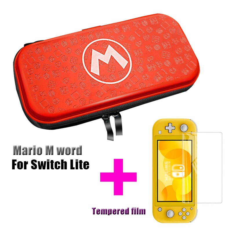 For Nintend Switch Lite Bag Storage For Switch mini Protector Case For nintendo switch mini accessories: Mario M word  2in1