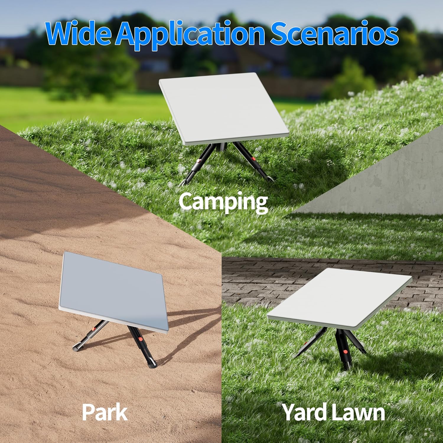 Para Starlink Mini trípode de pie con adaptador de aluminio 3 uds soporte exterior con picos de tierra para Mini accesorios Starlink