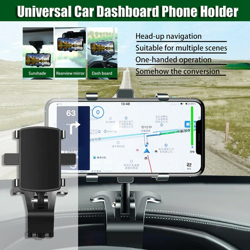 Universele beugel auto telefoonhouder auto dashboard 360 ° rotatie mobiele telefoonhouder standaard montagebeugel auto accessoires