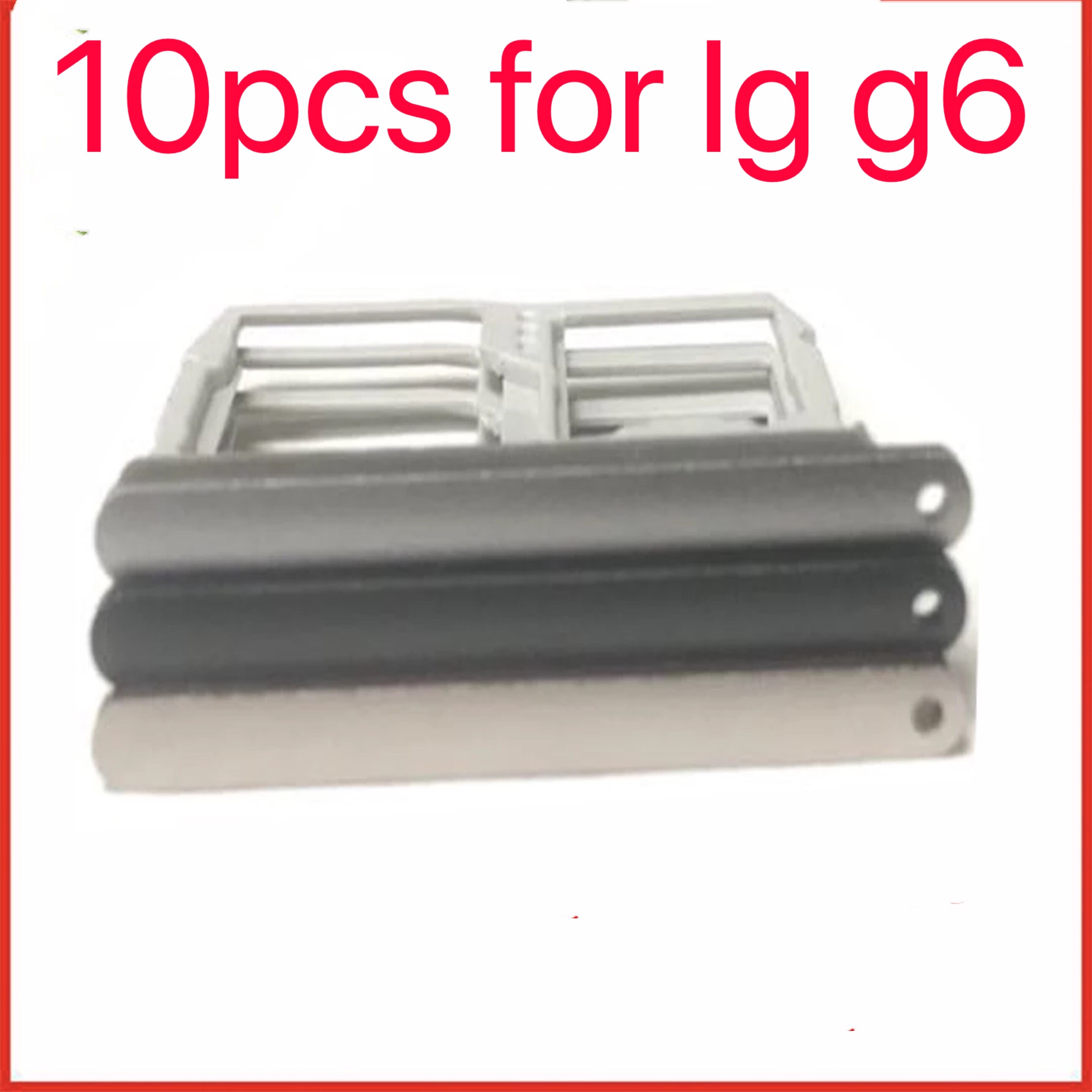 10pcs/lot Sim+Micro SD Card Reader Holder Tray Slot Waterproof Container Replacement For LG G6 H871 H872 LS993 VS998 H873