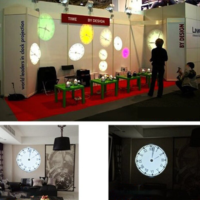 Analog LED Digital Light Desk Wall Projection Roma/Arabia Clock Remote Control LED Wall Projection Clock Home Decor US