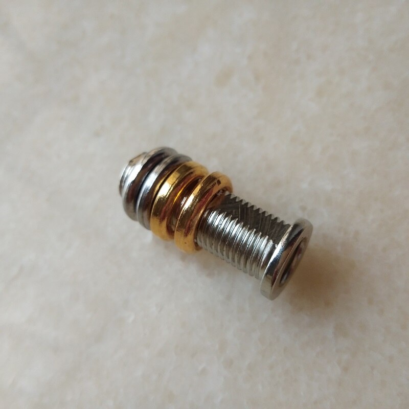 Guld eller krom diameter 14 *  højde 3.2mm med  m10*1.0 pitch filterrørbelægning tand metal ring møtrik belysning tilbehør diy