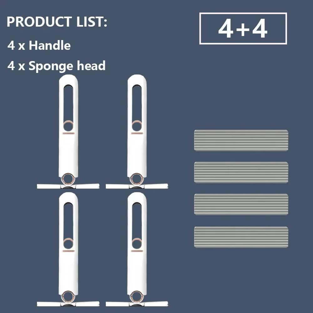 2-24 Stuks Mini Mop Krachtige Squeeze Mini Mop Vouwen Met Zelfknijpen Vloer Keuken Wc Wassen Bureau raam Auto Schoon Gereedschap: Coffee