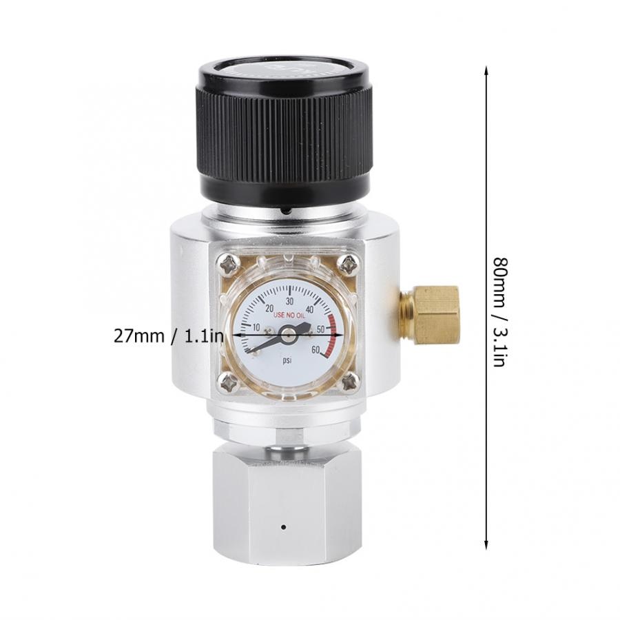 CO2 Mini Gas Regulator Mini CO2 Gas Regulator Soda Water Pressure Reducing Valve Adapter Soda Bottle Accessory: Default Title