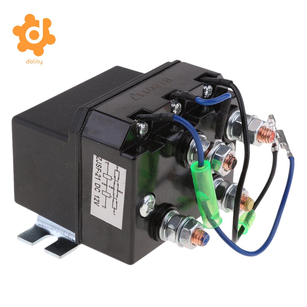 200 Amps DC Winch Motor Reversing Solenoid Relay Switch 12 Volt Contactor
