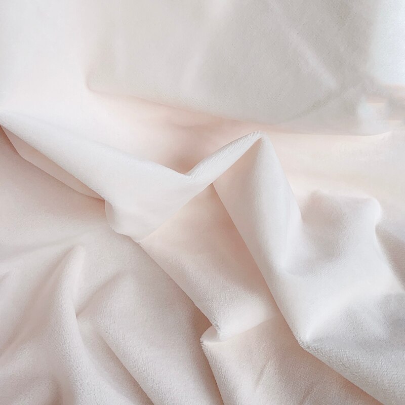 Tela de piel de muñeca de algodón de 1mm de longitud, tela de Color de piel especial de fábrica, felpa corta súper suave de cristal, tela hecha a mano Diy