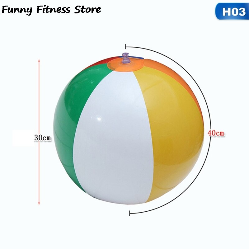 Pelota de playa para piscina, pelota inflable de verano para exteriores, pelotas que rebotan en el agua, juego de agua para niños, pelotas de burbujas para adultos, deportes: 30cm-colorful