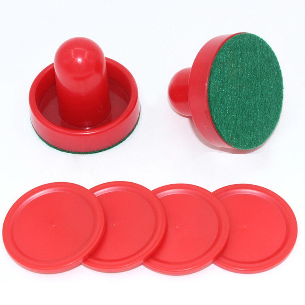 Air Hockey Table Puck Mallet Puck 60mm Red Goalkeepers Equipment Accessories 60mm 51mm for Game Tables