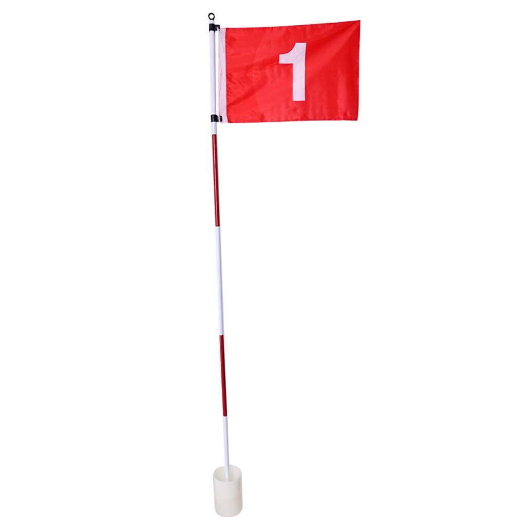 Portable Backyard Practice Golf Flagstick Hole Pole Flag Cup Stick Putting Green Chipping