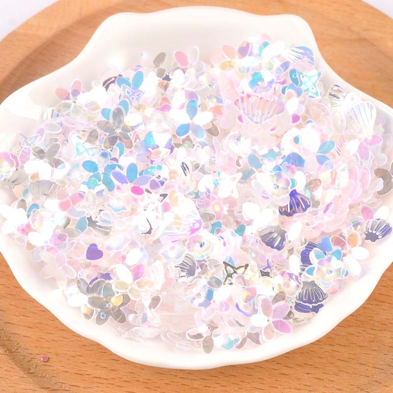 10G Nis Internet Celebrity Kleur Pailletten/Pailetten Naaien Craft Diy Manicure Plakboek Technologie C2676: 1 silver