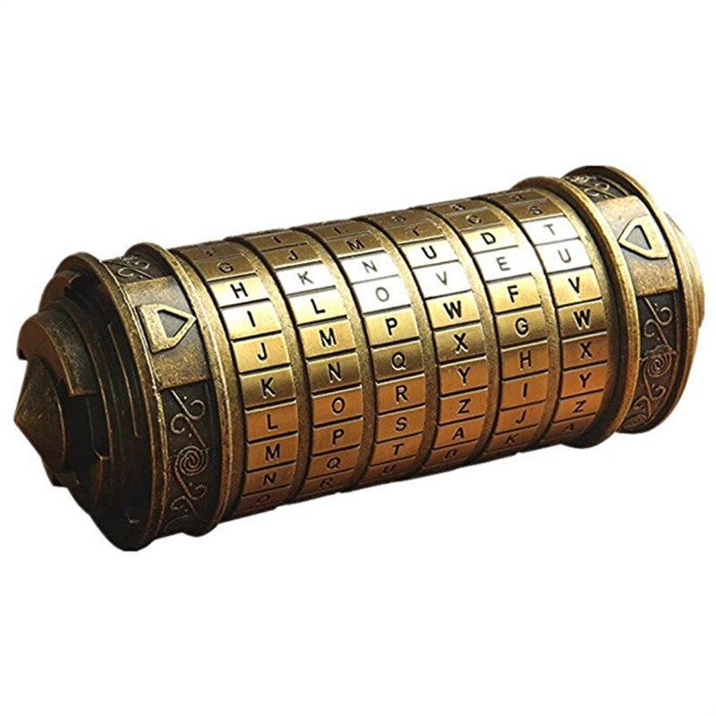 Retro lockbox da vinci kode alfabet låse hjem dekoration fødselsdag brev adgangskode lås pædagogisk puslespil