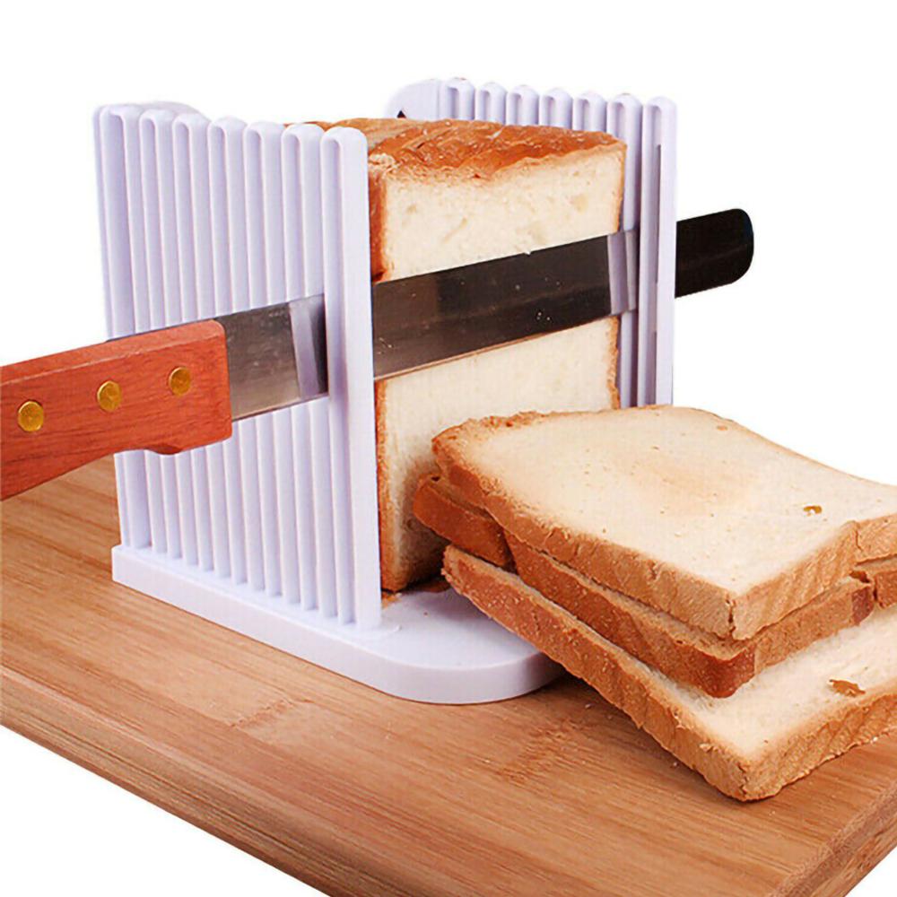 Rechthoek Brood Slicer Cutter Mold Toast Loaf Cutting Pro Brood Slicer Cutter Mold Maker Snijden Gids Loaf Keuken Gereedschap