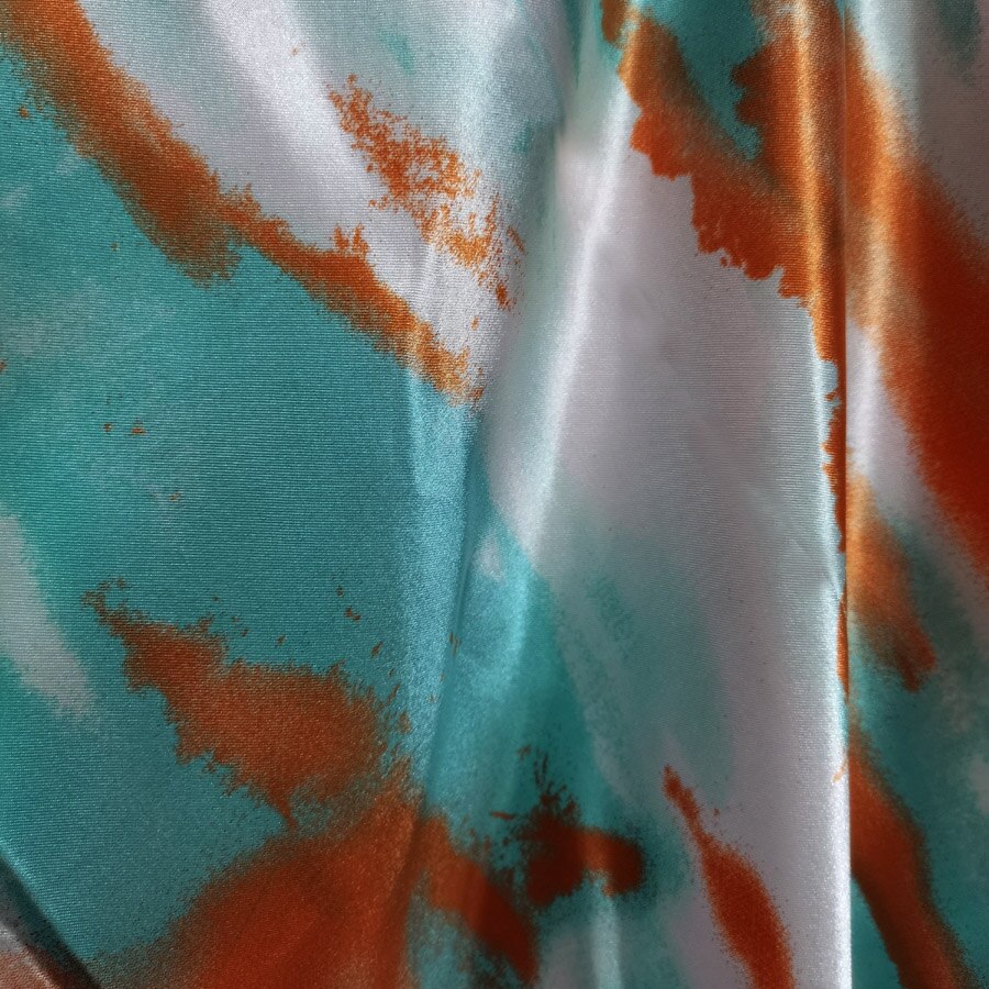 Blødt håndværk satin foring stof blank ombre tissue tilda diy tørklæde bånd dekorationsstof: 3