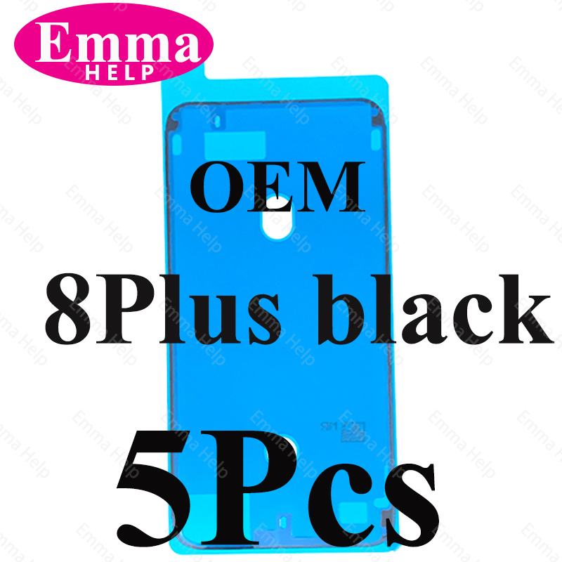 Adhesivo adhesivo impermeable OEM para iPhone 11, 12, 13 Pro Max X XR XS 7 8Plus, pegamento precortado, marco LCD, cinta de pantalla, sello de bisel, 5 uds.: Verde