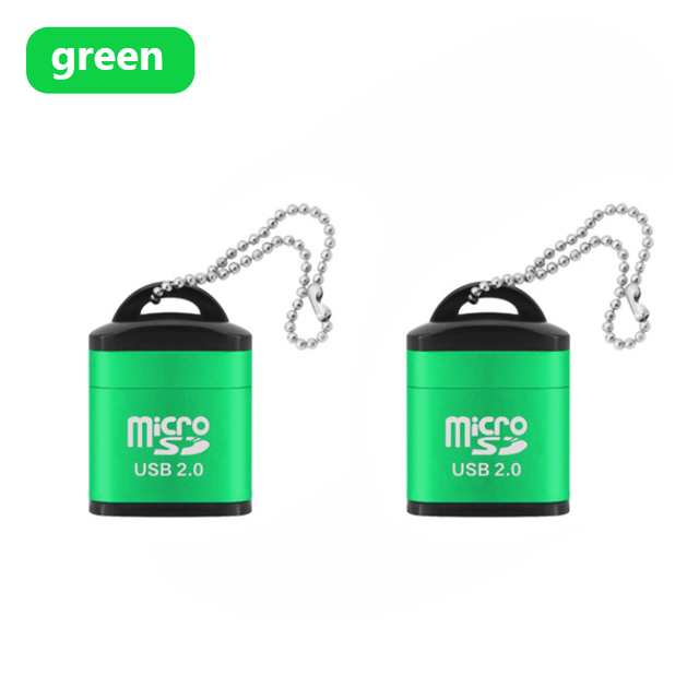 Mini High Speed USB2.0 Card Reader Mini USB TF Card Adapter For MicroSD Memory Card For PC Computer Desktop Laptop Notebooks: grey