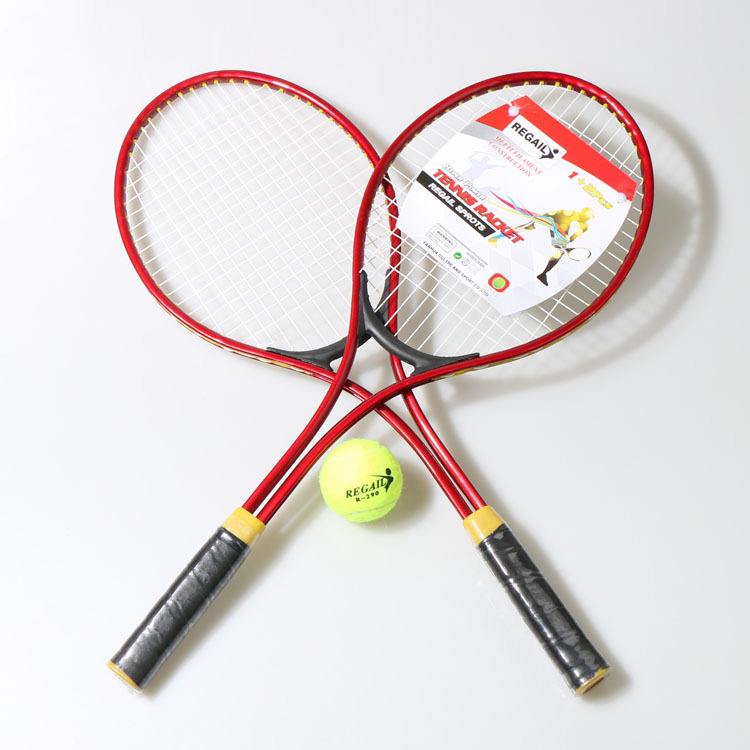 2 stk 24 tommer teenager tennisketcher pu blødt håndtag robust nylon line velegnet til børns træning med en tennisbold