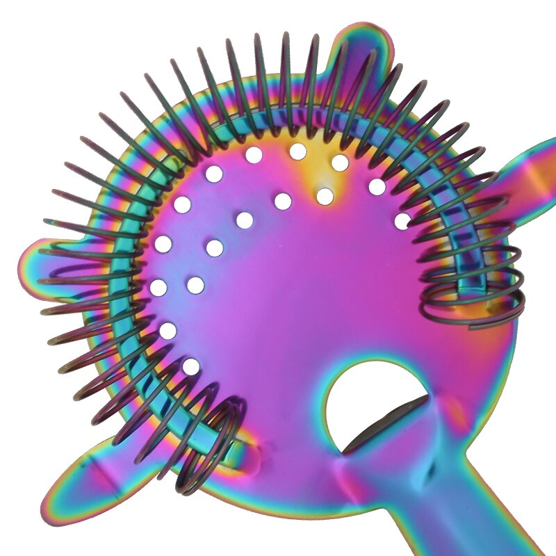 Gradual color Stainless Steel Cocktail Shaker Mixer Drink Bartender Browser Kit Bars Set Tools with jigger spoon