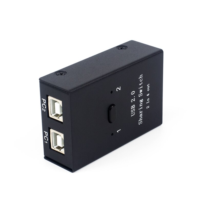 USB2.0 Switch Sharer Splitter Two Computers PC Share Mouse Keyboard Printer U Disk Two In Four Out USB HUB