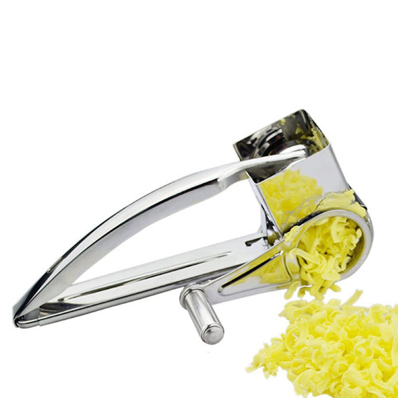 Kitchen artifact Cheese Grater Rotory with Container Stainless Steel Hand-Crank Rotary Shredder