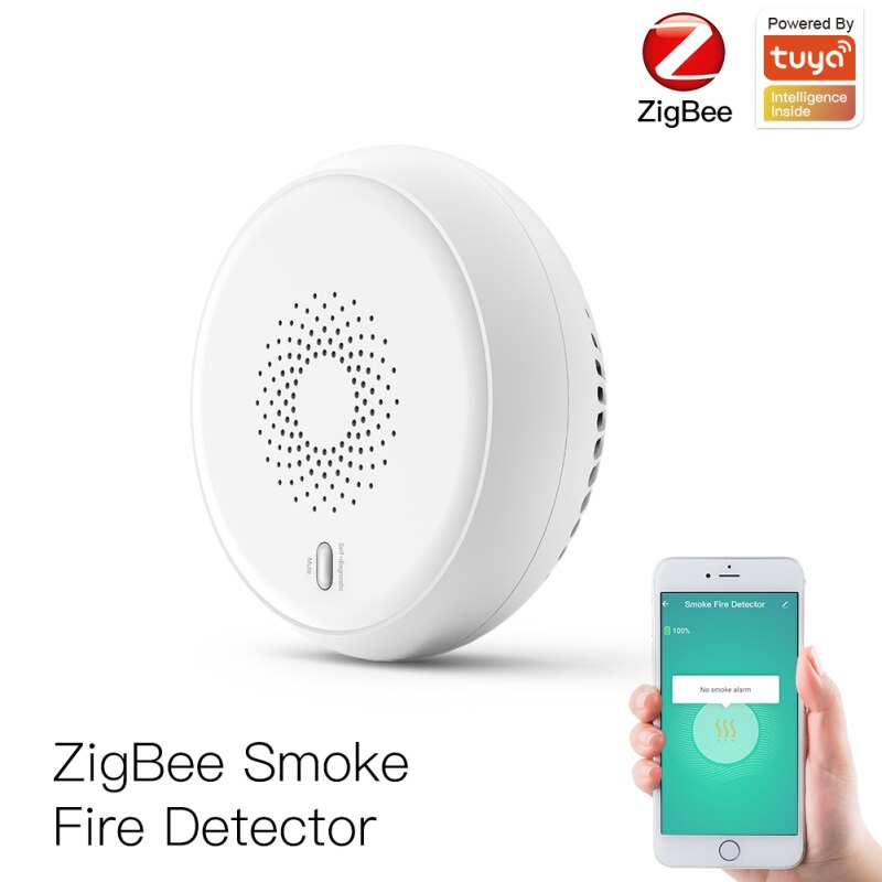 Zigbee Smart Rookmelder Sensor Alarmsysteem Smart Leven Tuya App Rookmelder Bescherming Smart Rookmelder